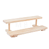2-Tier Wooden Jewelry Organizer Display Risers ODIS-WH0058-18B-1