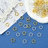 50Pcs Tibetan Style Alloy Bead Frame TIBEB-FS0001-10AG-2