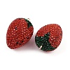 Alloy Clay Rhinestone Pendants RB-P038-05A-G-2