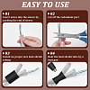 304 Stainless Steel Wire Braided Strap STAS-WH0044-114C-3