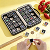 Wood Covered with PU Leather Loose Diamond Presentation Boxes ODIS-WH0108-073B-3