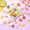 40Pcs Opaque Resin Pendants RESI-YW0005-82-4