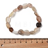 Natural Multi-Moonstone Stretch Beaded Bracelets BJEW-K213-C14-3