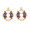 Alloy Enamel Pendants FIND-E057-01C-1