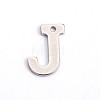 Tarnish Resistant 304 Stainless Steel Letter Charms STAS-O072-J-1