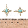 Synthetic Turquoise Faceted Horse Eye Pendants GG-CBA50CD-08G-03-3