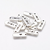 Tibetan Style Alloy Rectangle with Word Love Pendants LS-TIBEP-Q043-069-RS-1