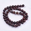 Natural Red Tiger Eye Stone Bead Strands G-R193-08-8mm-2