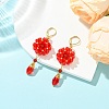 304 Stainless Steel Leverback Dangle Earrings EJEW-MZ00734-01-1