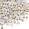 500Pcs 5 Styles Plating Acrylic Beads SACR-BY0001-03-3