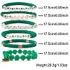 6Pcs Polymer Clay Beads Stretch Bracelets  BK9964-22-1