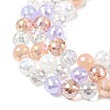 Electroplate Glass Beads Strands EGLA-D300-06-8mm-25-4