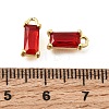 Brass Glass Pendants KK-Z156-02G-04-3