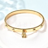 304 Stainless Steel Charm Bangles BJEW-H644-12G-1
