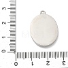 304 Stainless Steel & Rhinestone Pendants STAS-G371-09E-01P-3
