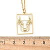 304 Stainless Steel Necklace LS-NJEW-D330-01G-02-3