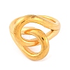 Ion Plating(IP) 304 Stainless Steel Knot Wide Finger Rings for Women RJEW-S414-56B-G-2