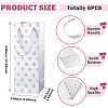Paper Wave Point Glitter Powder Carry Storage Tote Bags ABAG-TAC0035-15B-4