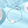 304 Stainless Steel Round Cabochon Setting Bracelets BJEW-JB11089-02-2