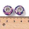 Transparent Resin Rondelle European Beads RESI-S023-34-3
