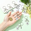 10Pcs Football Theme Alloy Keychain KEYC-YW00231-5