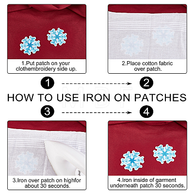 Computerized Embroidery Cloth Iron on/Sew on Patches DIY-WH0304-192B-1