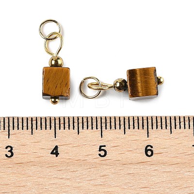 Natural Tiger Eye Pendants STAS-Z129-01G-08-1