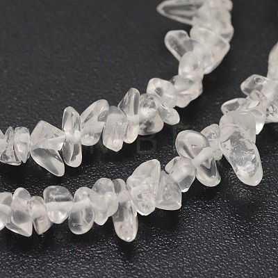 Chips Natural Quartz Crystal Beads Strands G-N0164-30-1