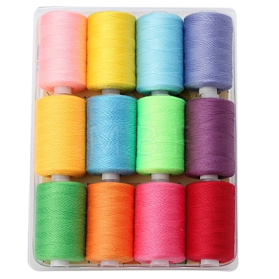 12 Colors Polyester Sewing Thread PW-WGD975A-11-1