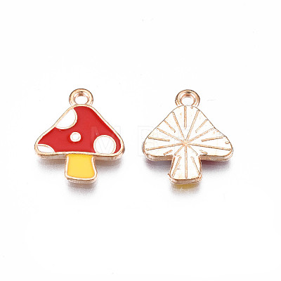 Autumn Theme Alloy Enamel Charms ENAM-S115-143A-1