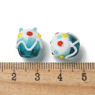 Handmade Lampwork Bumpy Beads LAMP-M022-01C-1