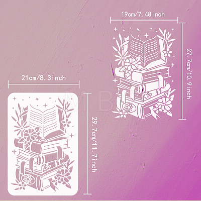 Plastic Drawing Painting Stencils Templates DIY-WH0396-197-1