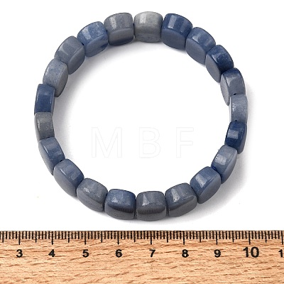 Natural Blue Aventurine Beaded Stretch Bracelets for Women Men BJEW-D461-02A-1