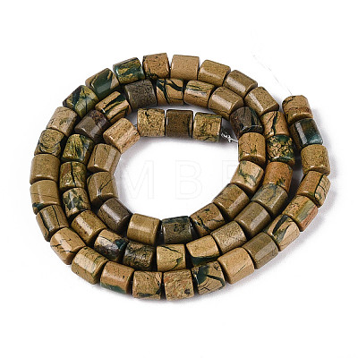 Natural Verdite Stone Beads Strands G-T141-89A-1