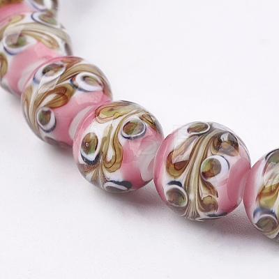 Handmade Lampwork Beads Strands LAMP-K029-02B-1