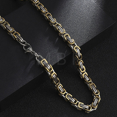 Byzantine Chain Necklace NJEW-C034-40GP-1