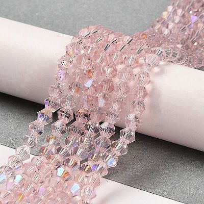 Transparent Electroplate Glass Beads Strands EGLA-A039-T2mm-L26-1