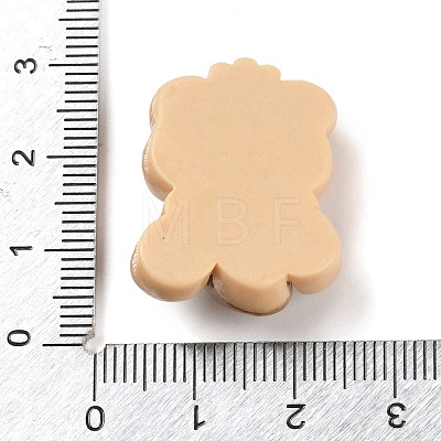 Bear Bread Opaque Resin Decoden Cabochons CRES-Q220-05C-1