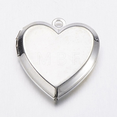 Brass Locket Pendants X-KK-N0116-014S-1