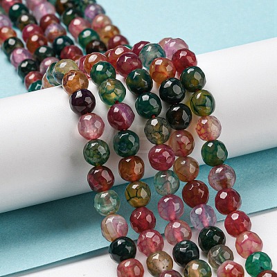 Natural Agate Beads Strands G-C082-A01-13-1