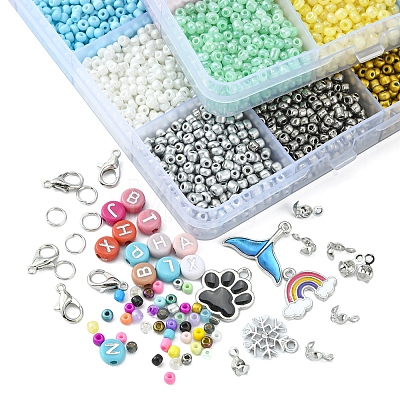 DIY Letter Bracelet Necklace Making Kit DIY-YW0006-24-1