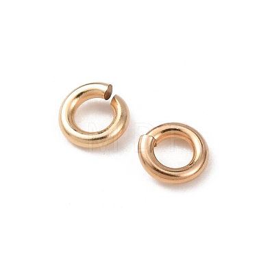 1/20 14K Gold Filled Open Jump Rings KK-G164-04G-02-1