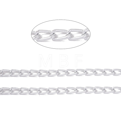 Oval Oxidation Aluminum Curb Chains CHA-G001-11A-S-1