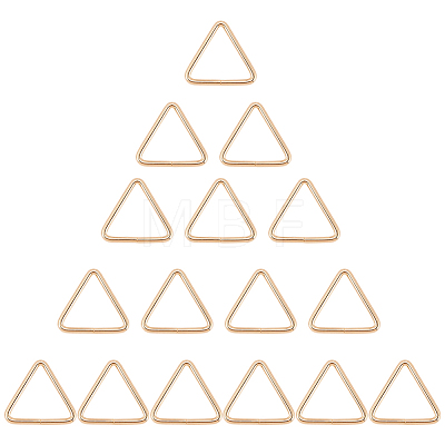 16Pcs Triangle Iron Linking Rings IFIN-CL0001-07KCG-1