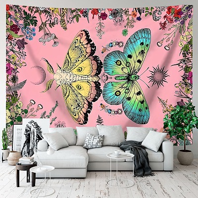 Butterfly Altar Wiccan Witchcraft Tapestries PW-WG7D4F4-02-1