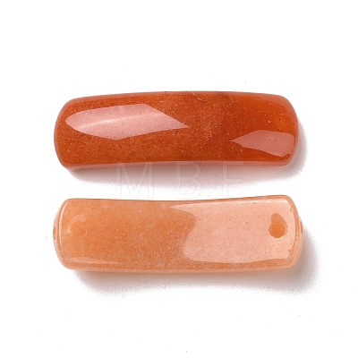 Natural Red Aventurine Connector Charms G-D460-02K-1