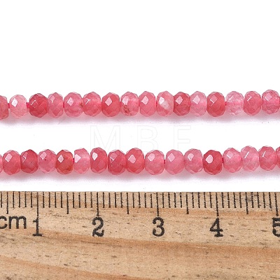 Dyed Natural Malaysia Jade Rondelle Beads Strands G-E316-2x4mm-62-1