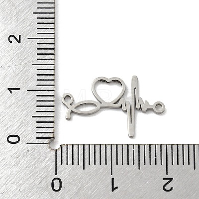 304 Stainless Steel Connector Charms STAS-P344-01P-1