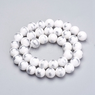 Natural Mashan Jade Beads Strands X-G-G833-8mm-23-1