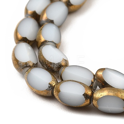 Electroplate Glass Beads Strands EGLA-P051-01A-G01-1